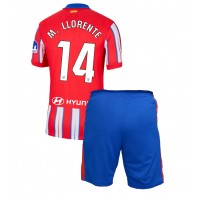 Atletico Madrid Marcos Llorente #14 Heimtrikotsatz Kinder 2024-25 Kurzarm (+ Kurze Hosen)